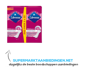 Libresse Extra long inlegkruisjes duo pack aanbieding