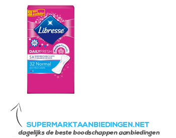 Libresse Normal deo fresh inlegkruisjes aanbieding