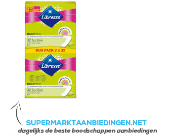 Libresse So slim inlegkruisjes duo pack aanbieding