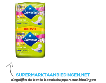 Libresse Ultra long maandverband duo pack aanbieding