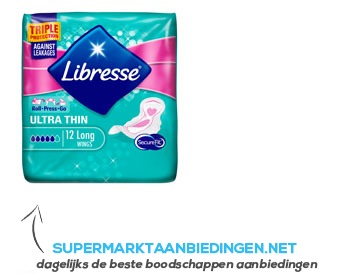 Libresse Ultra long wing maandverband aanbieding