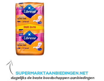 Libresse Ultra normal maandverband duo pack aanbieding