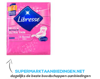 Libresse Ultra normal wing maandverband aanbieding