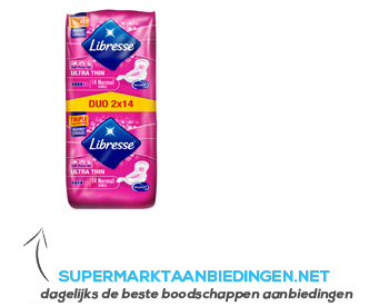 Libresse Ultra normal wing maandverband duo pack aanbieding