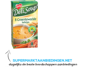 Liebig Deli Soup 8 groenteweelde met balletjes aanbieding