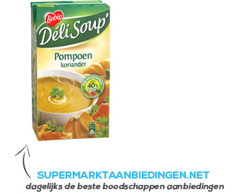 Liebig Deli Soup pompoen met koriander aanbieding