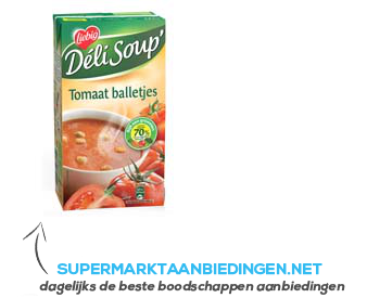 Liebig Deli Soup tomaat aanbieding