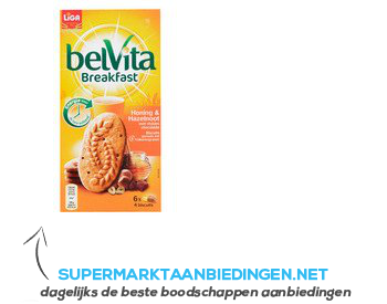 Liga Belvita honing&hazelnoot aanbieding