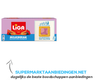 Liga Milkbreak bosvruchten-framboos aanbieding