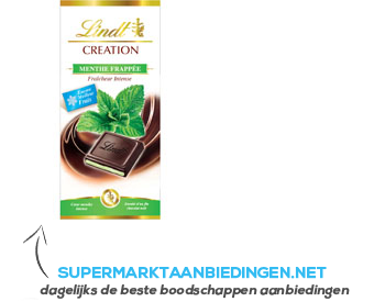 Lindt Creation menthe frappee aanbieding