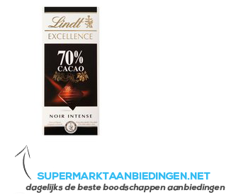 Lindt Excellence 70% cacao aanbieding