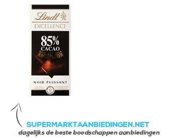 Lindt Excellence 85% cacao aanbieding