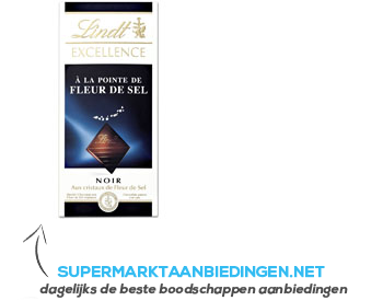 Lindt Excellence a touch of seasalt aanbieding