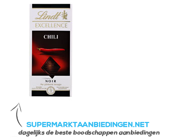 Lindt Excellence Chili (puur) aanbieding