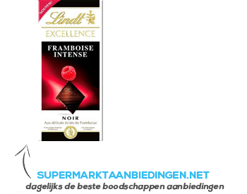 Lindt Excellence framboise intense noir aanbieding