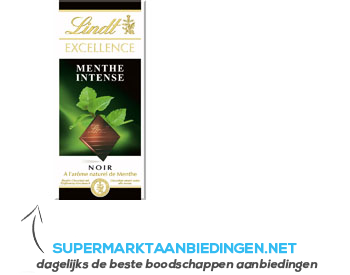 Lindt Excellence tablet mint intense aanbieding