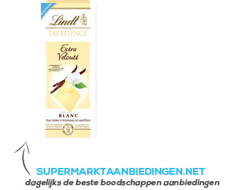 Lindt Excellence vanille wit aanbieding