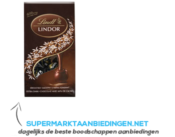 Lindt Lindor extra dark aanbieding