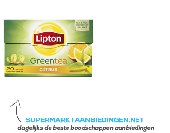 Lipton Groene thee citrus aanbieding