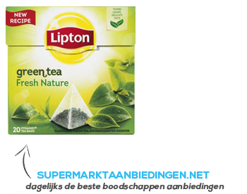 Lipton Groene thee fresh nature aanbieding