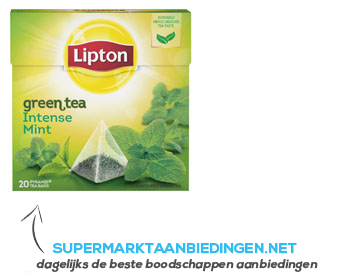 Lipton Groene thee intense mint aanbieding