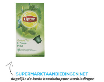 Lipton Groene thee intense mint medium aanbieding