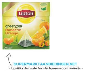 Lipton Groene thee mandarin orange aanbieding