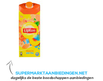 Lipton Ice tea peach aanbieding