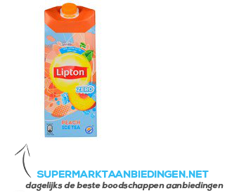 Lipton Ice tea peach zero aanbieding