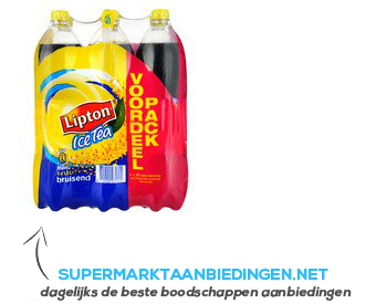 Lipton Ice tea sparkling regular aanbieding