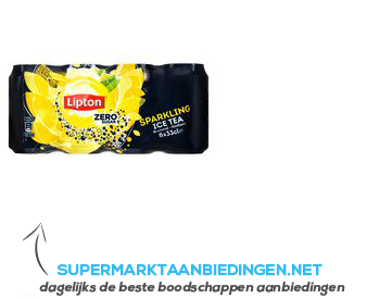 Lipton Ice tea sparkling zero 8-pack aanbieding