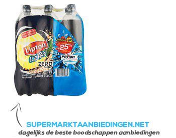 Lipton Ice tea sparkling zero aanbieding