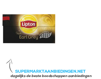 Lipton Thee earl grey aanbieding