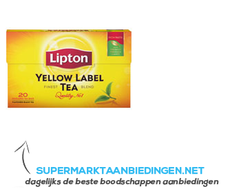 Lipton Thee yellow label aanbieding