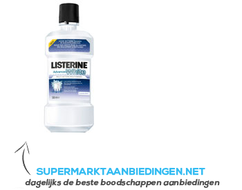 Listerine Advanced white aanbieding