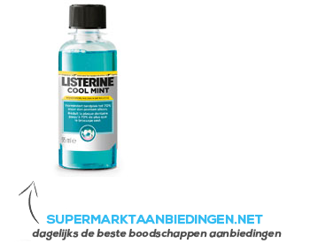 Listerine Mondwater coolmint mini aanbieding