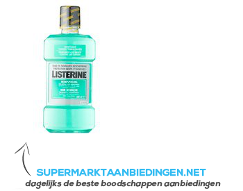 Listerine Mondwater sterk gebit aanbieding