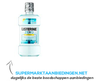 Listerine Mondwater zero mild mint aanbieding