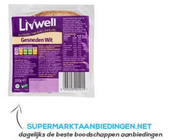 Livwell Wit brood glutenvrij