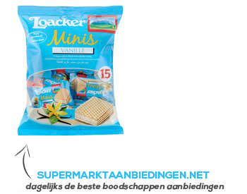 Loacker Minis vanille aanbieding