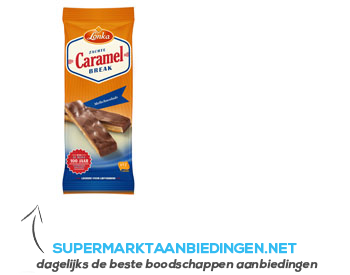 Lonka Caramel break chocolade aanbieding