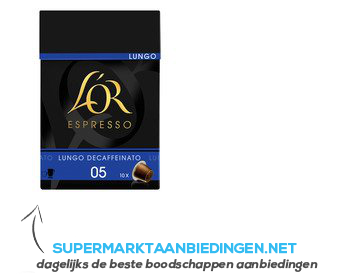 L'OR Espresso lungo decaffeinato aanbieding