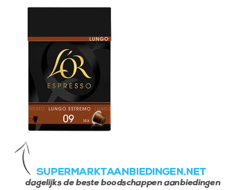 L'OR Espresso lungo estremo aanbieding