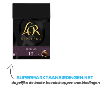 L'OR Espresso supremo aanbieding