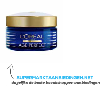 L'Oréal Age perfect nachtcrème aanbieding