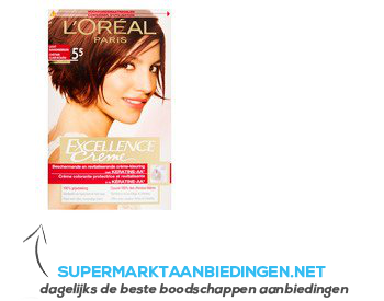 L'Oréal Excellence crème 5.5 licht mahoniebruin aanbieding
