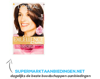 L’Oréal Excellence crème lichtbruin 5 aanbieding