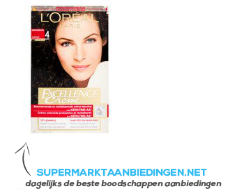 L’Oréal Excellence crème middenbruin 4 aanbieding