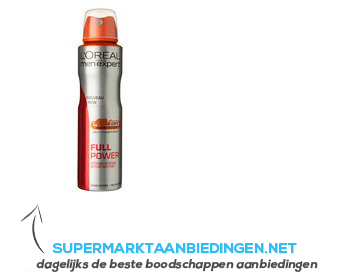 L’Oréal Full power deospray for men aanbieding