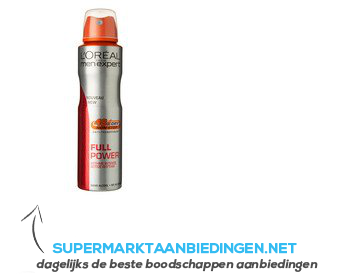 L'Oréal Full power deospray for men aanbieding